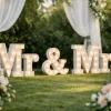 Mr and Mrs Letters Hire for Weddings