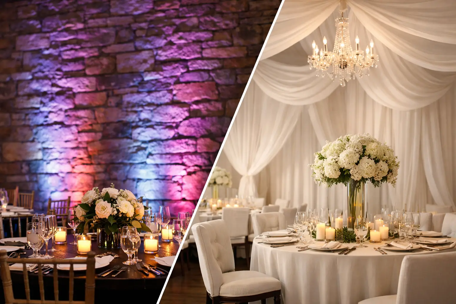 Uplighting vs Venue Draping: Which Works?