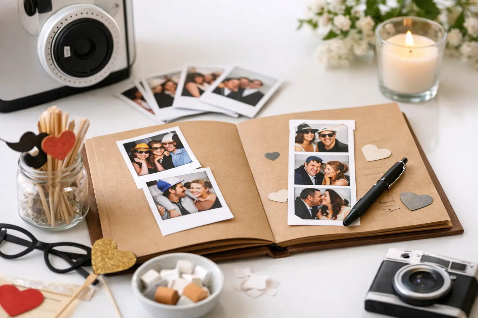 12 Photo Booth Guest Book Ideas