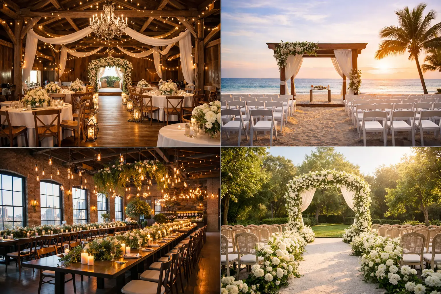 8 Wedding Venue Transformation Examples