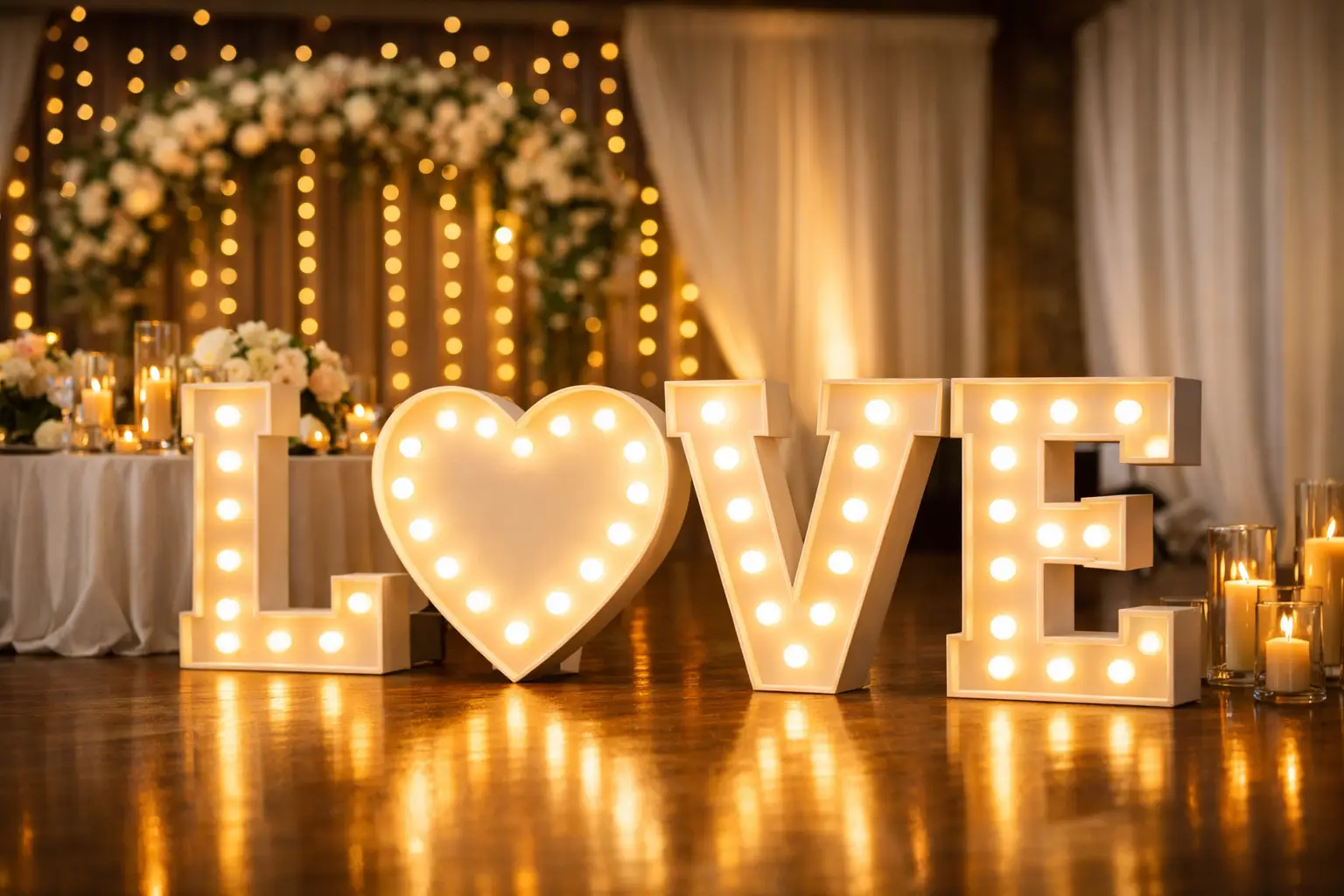 Love Letters Wedding Decor That Lights Up Your Venue