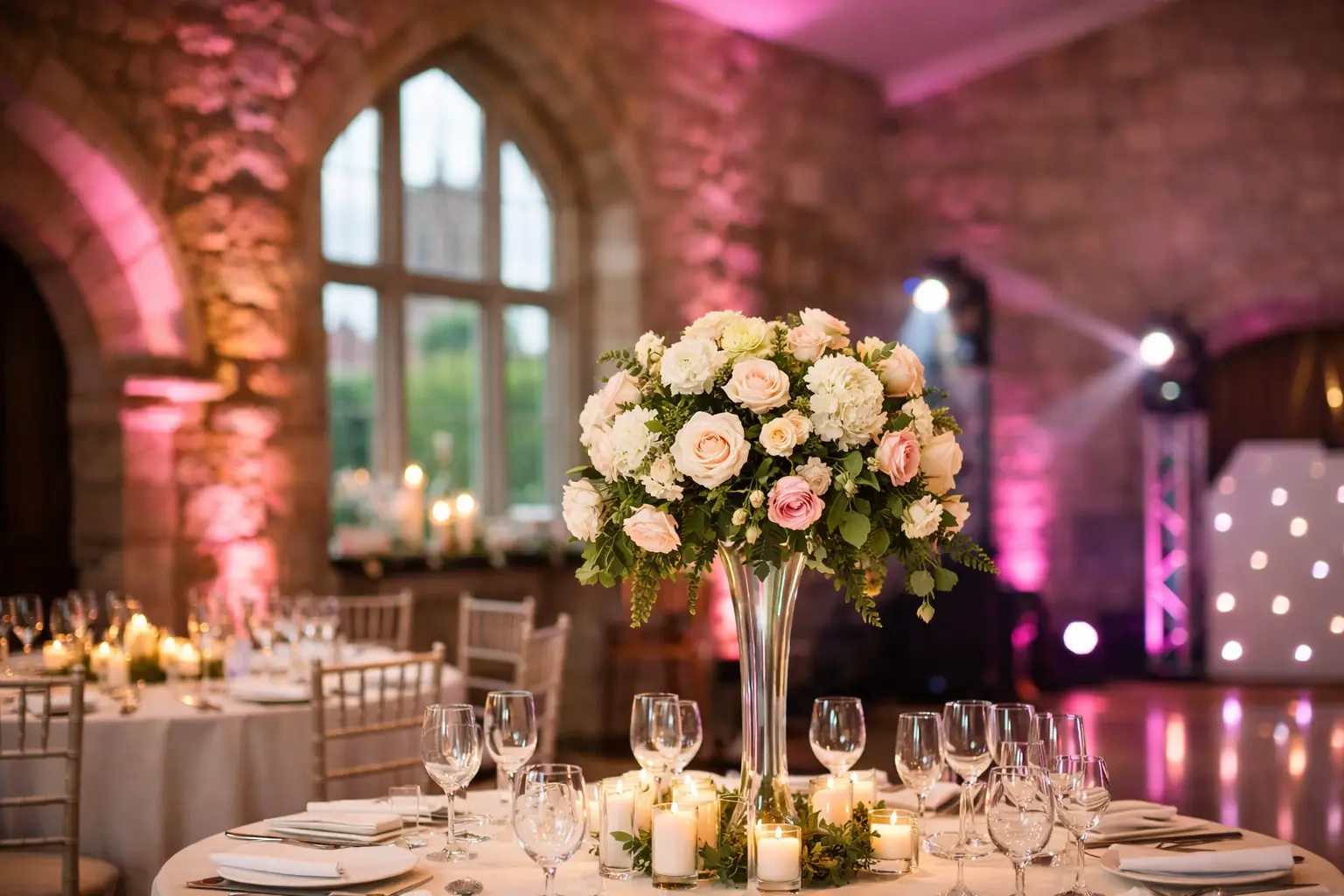 Wedding Uplighting for Shrewsbury Venues