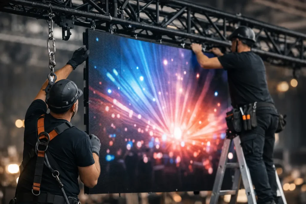 How to Hang LED Backdrops Safely at Events