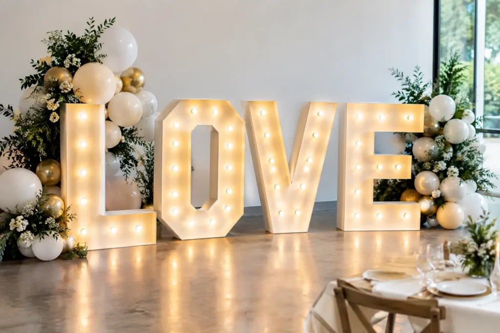 Illuminated Letter Hire Guide for Your Event