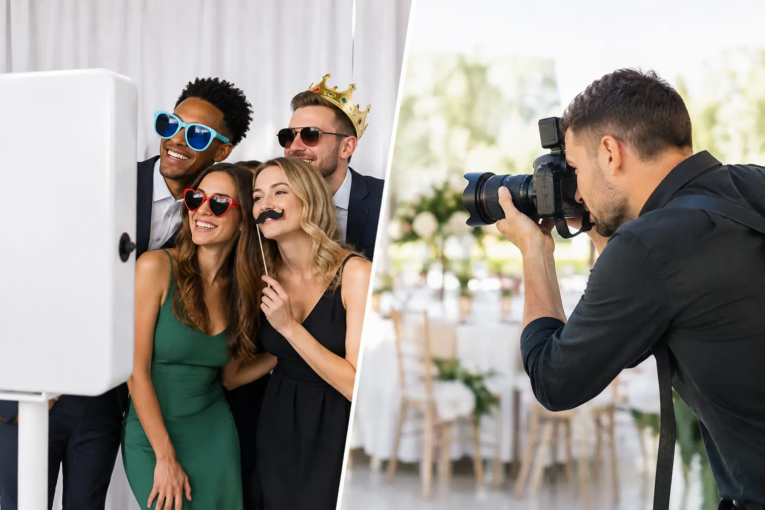 Photo Booth Versus Roaming Photographer: Which?